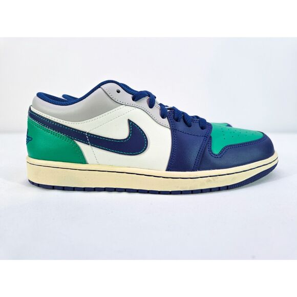 Nike Air Jordan 1 Low Rare Air Sail Deep Royal Blue Men’s 9.5 NEW 553558-147 main image 4